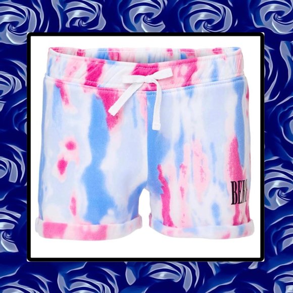 BEBE Girls Tie-Dye Hoodie & Drawstring Shorts Set 7/8 - Picture 4 of 10